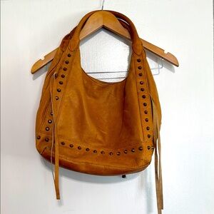 Lucky Brand Tan Leather Hobo Bag